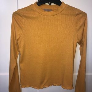 Wonderly lettuce trim long sleeve shirt